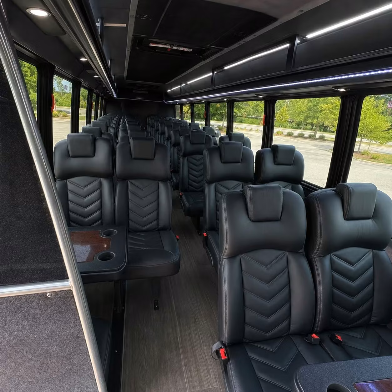 25 passenger minibus interior