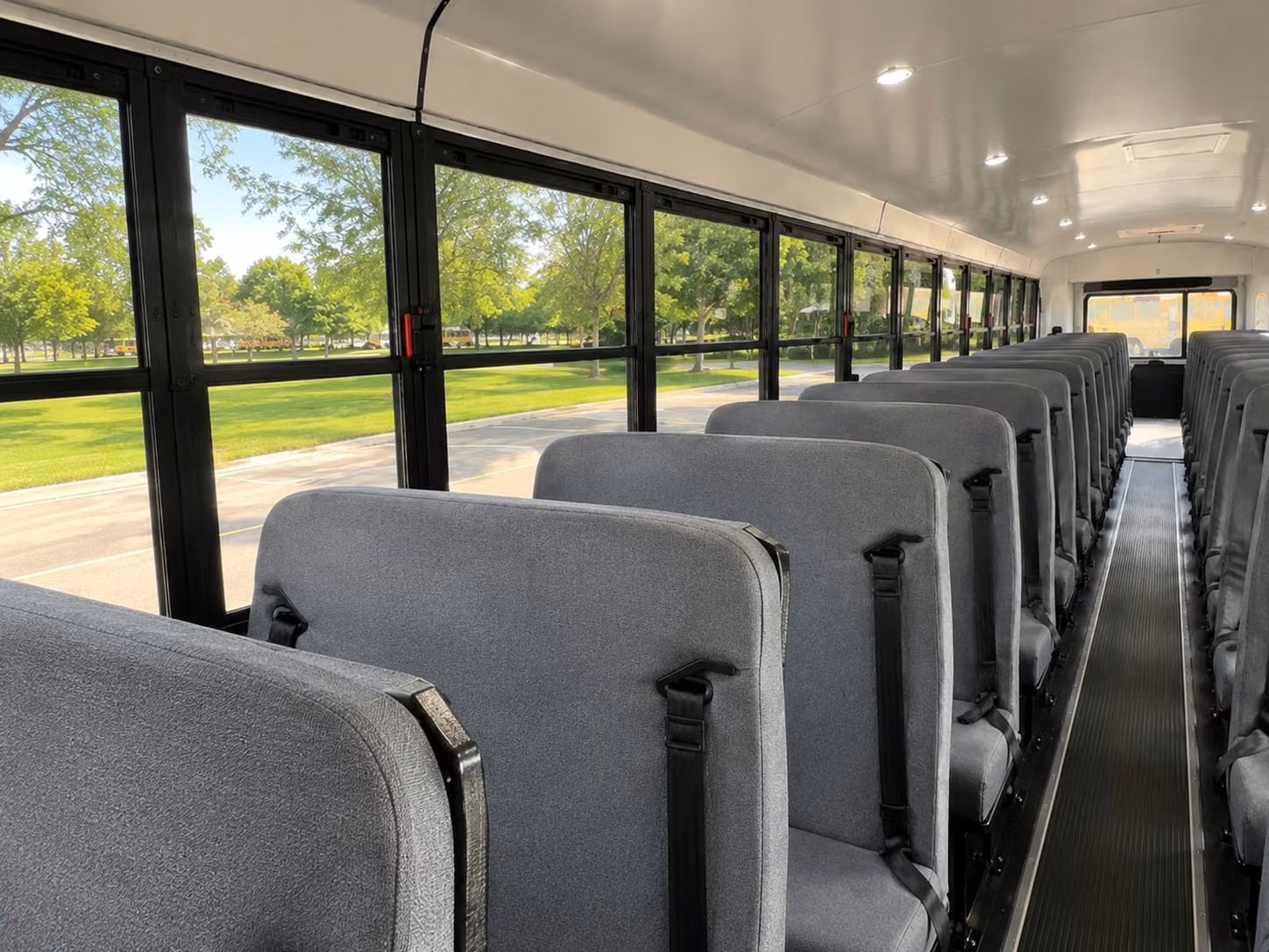school bus inside